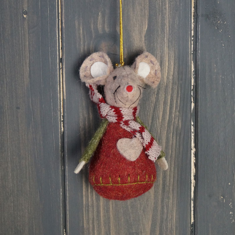 Fabric Mouse with Red Clothing detail page